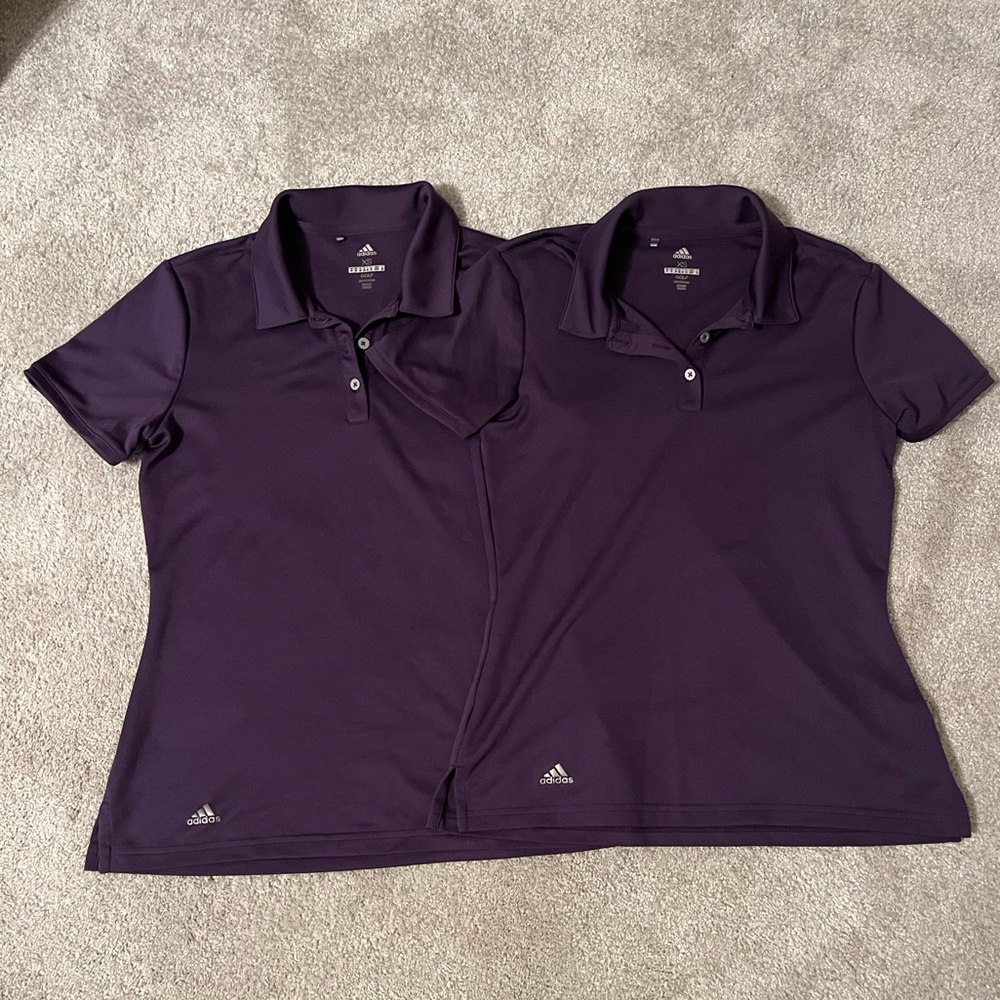 Adidas Dark Purple Golf Polo 2 count